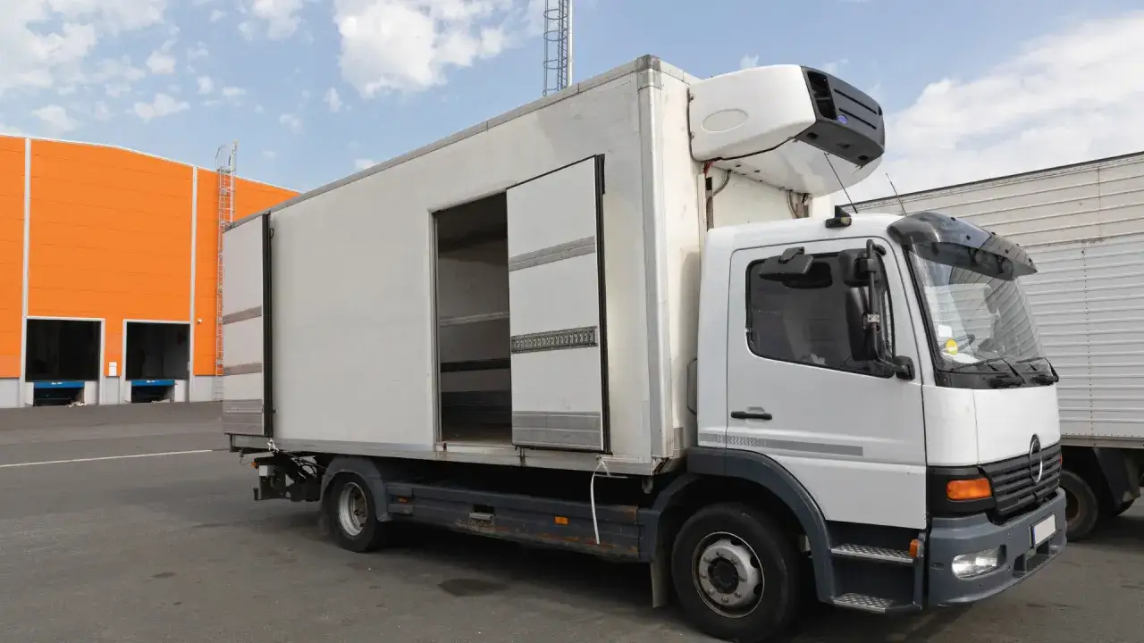 Ciężar&oacute;wka chłodnia transport żywności