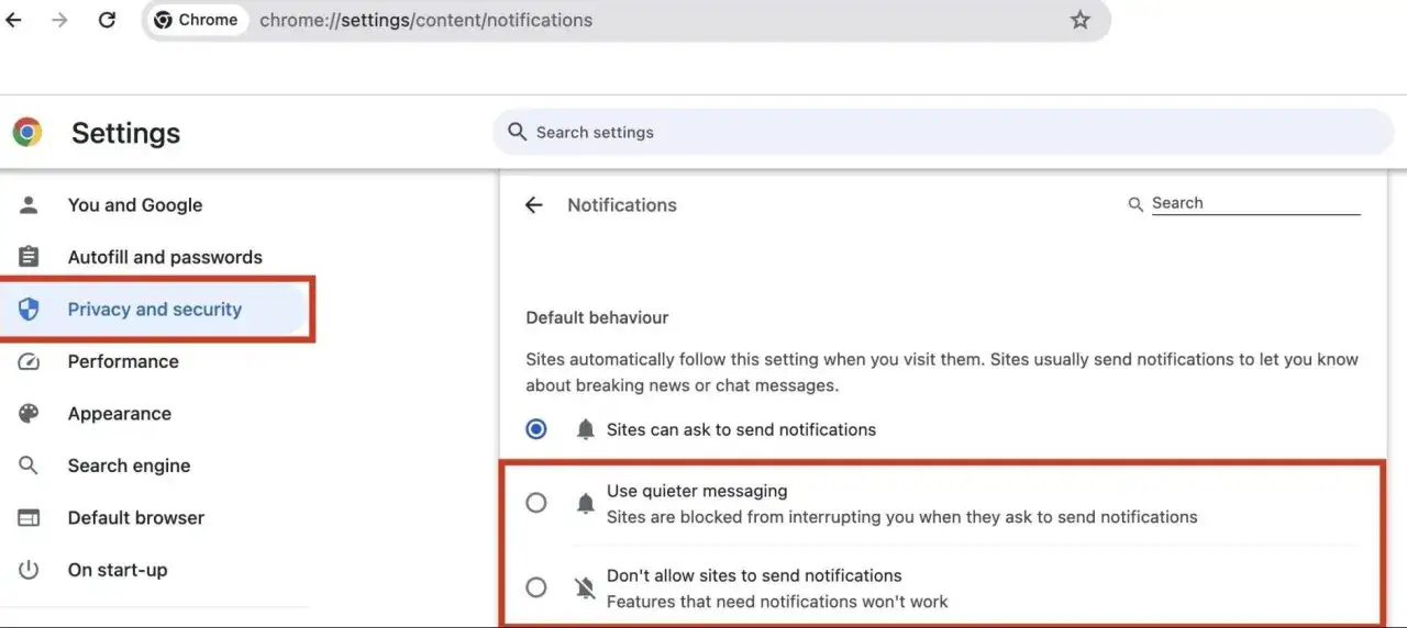 Ustawienia prywatności i bezpieczeństwa w Chrome. Wybierz opcję 