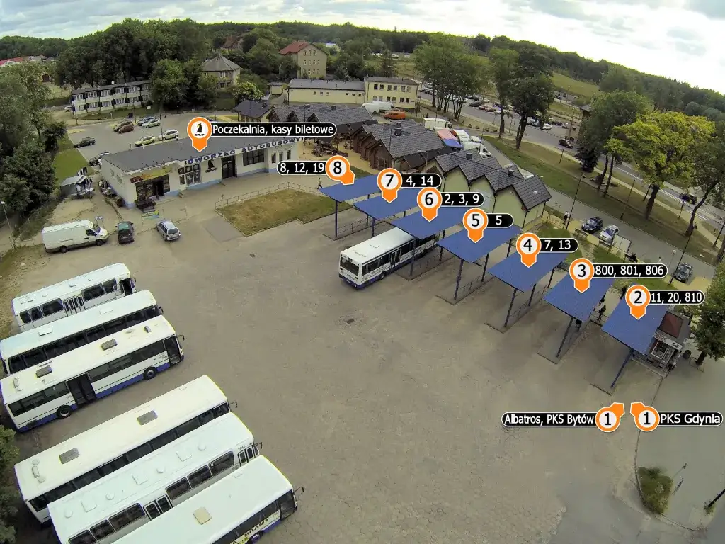 Dworzec Główny Gdańsk stanowiska autobusowe