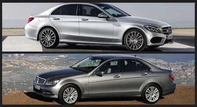 Mercedes Klasa C W205 W204 porównanie