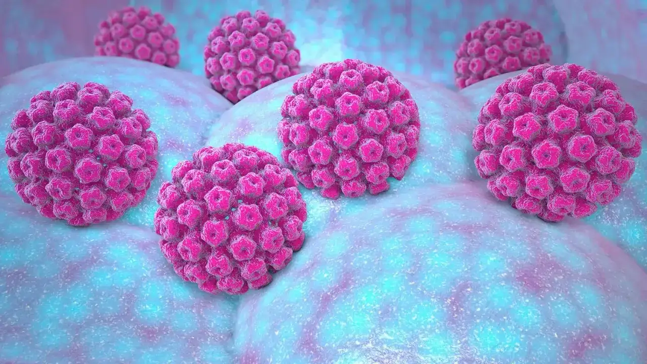 Wirus HPV mikroskop