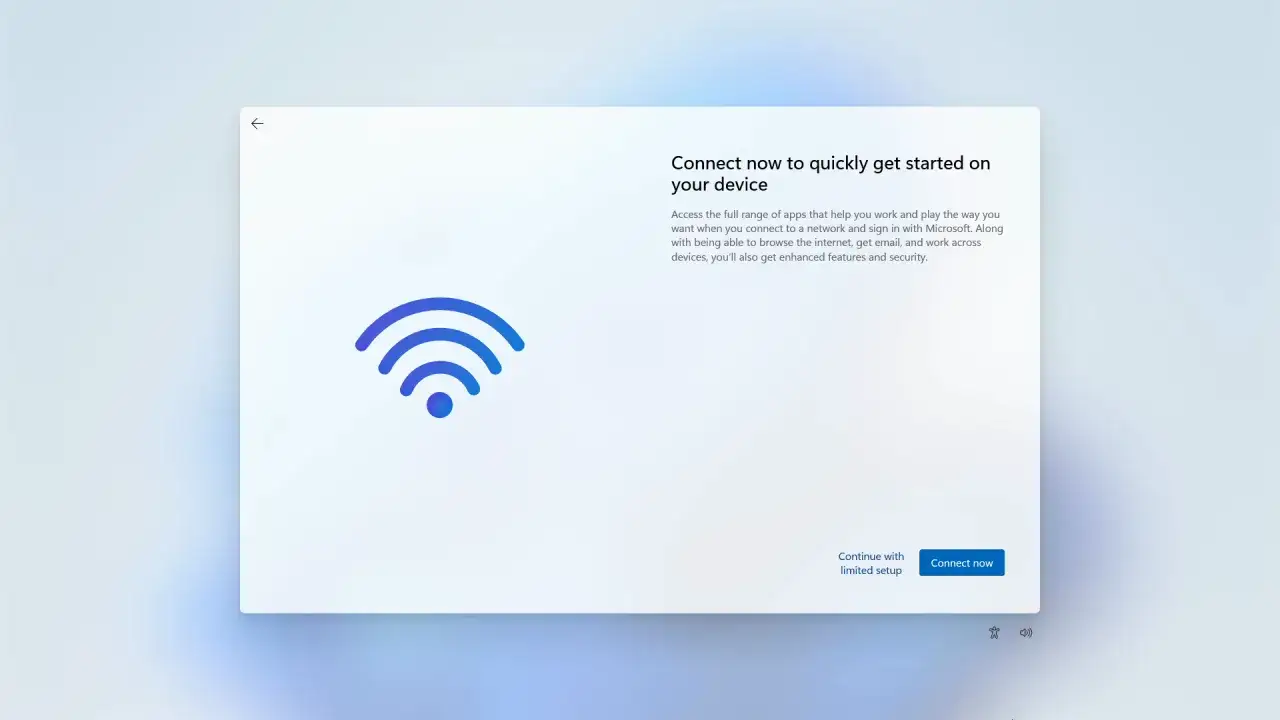 Windows 11 Einrichtung: WLAN-Symbol und Option