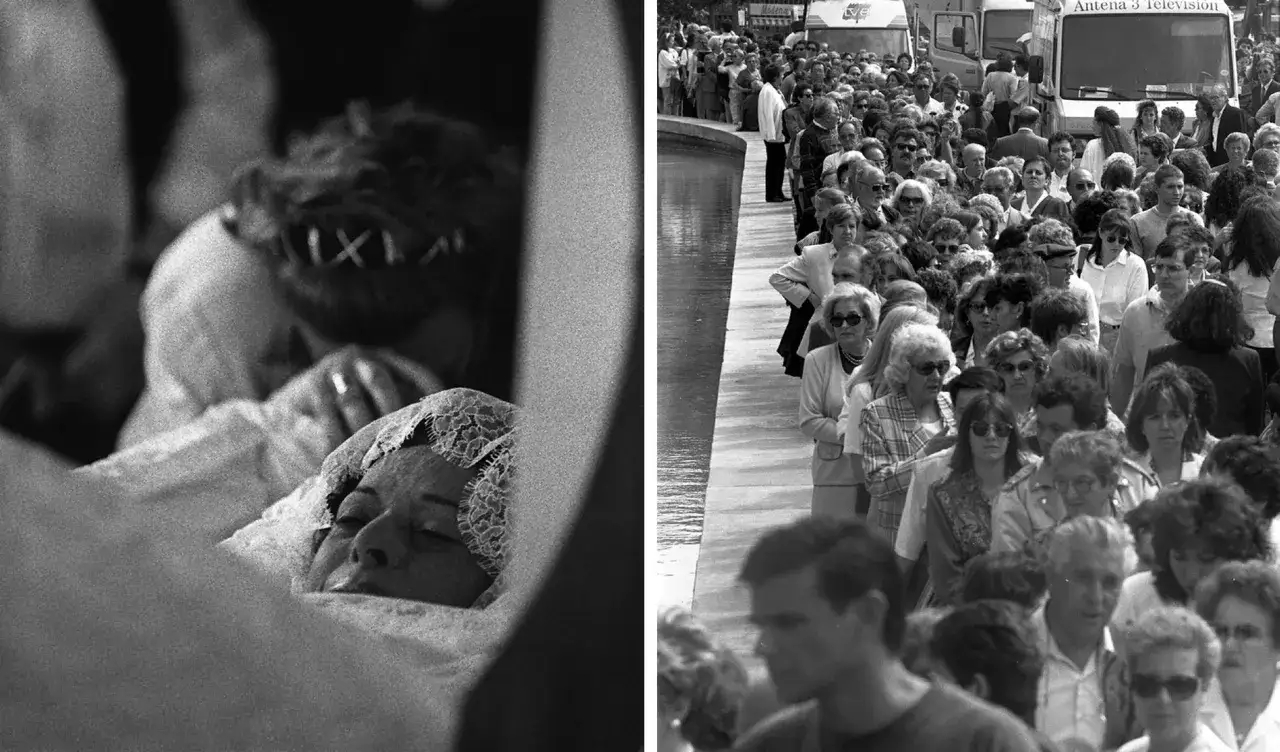 Multitud despide a Lola Flores, la artista descansa en paz. El pueblo llora la partida de su ídolo, como murió Lola Flores.