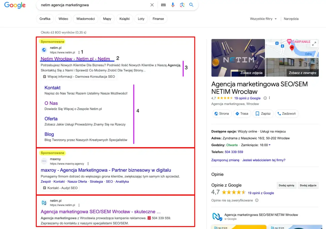 Szukasz agencji marketingowej? Netim Wrocław oferuje skuteczne kampanie SEO/SEM. Sprawdź ich ofertę i skontaktuj się z ekspertami.