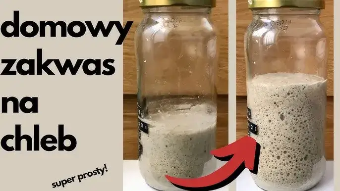 zakwas chlebowy w słoiku w lod&oacute;wce