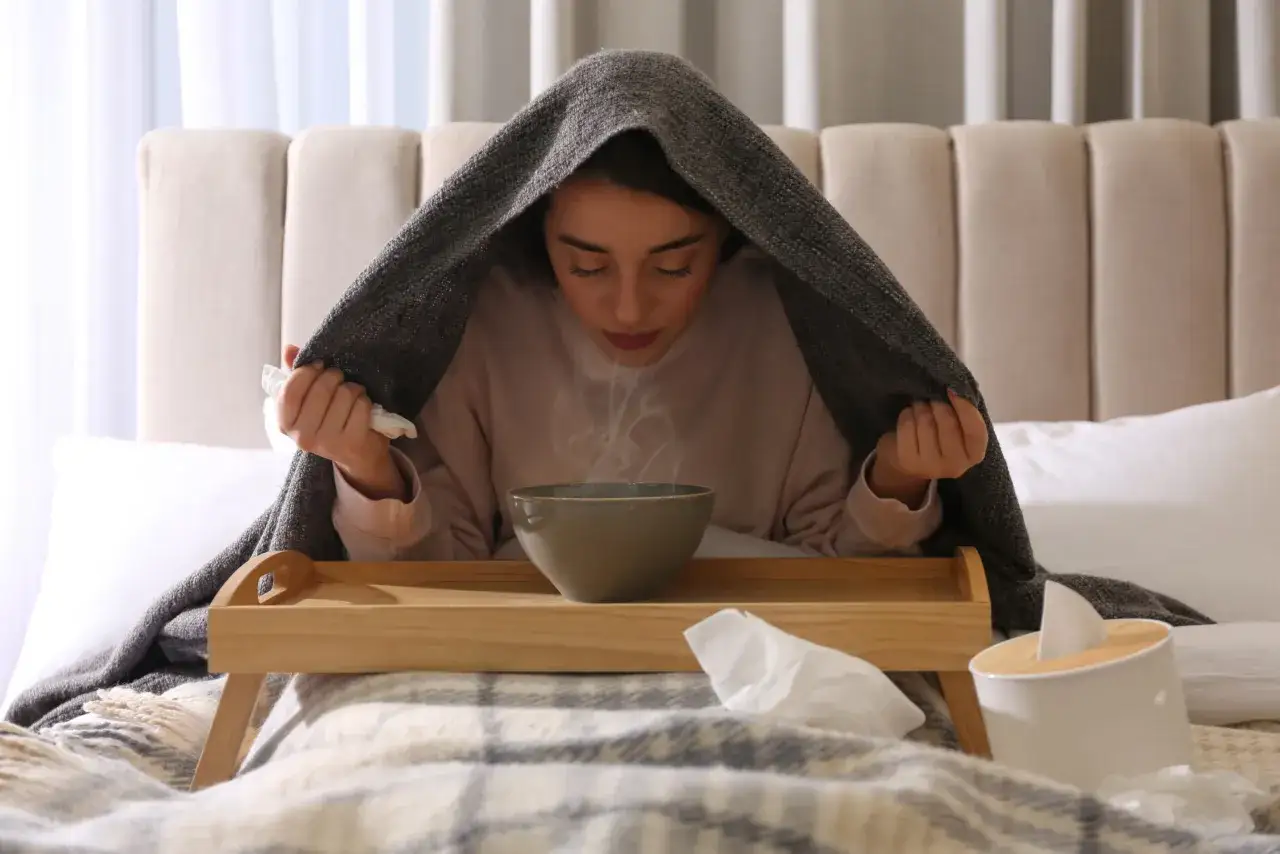 inhalacja parowa na katar