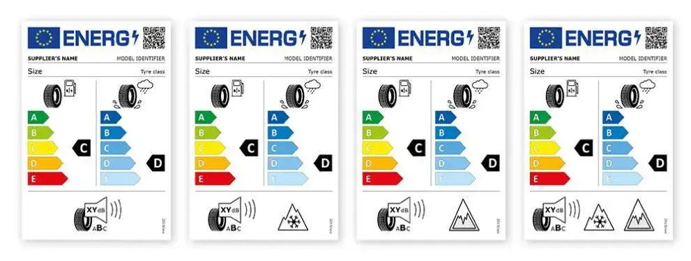etykieta energetyczna opony UE przykładowa