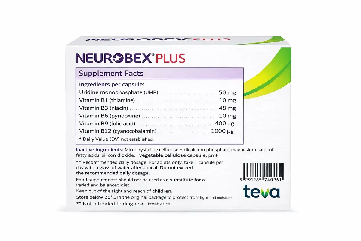Neurobex Plus z urydyną i witaminami z grupy B wspiera układ nerwowy.