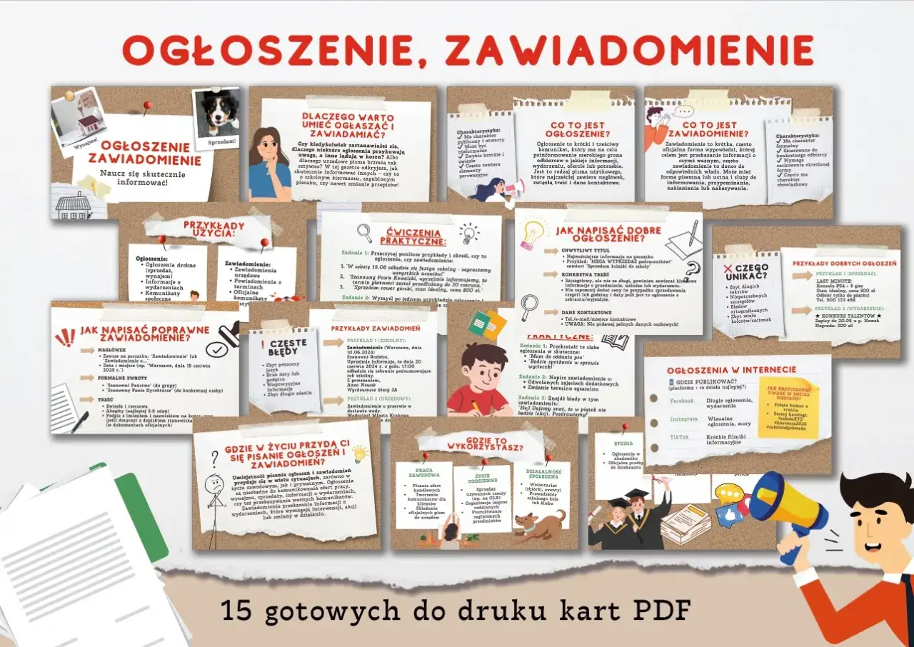 Jak napisać ogłoszenie? Dowiedz się, jak tworzyć skuteczne komunikaty, unikać błędów i publikować w internecie.