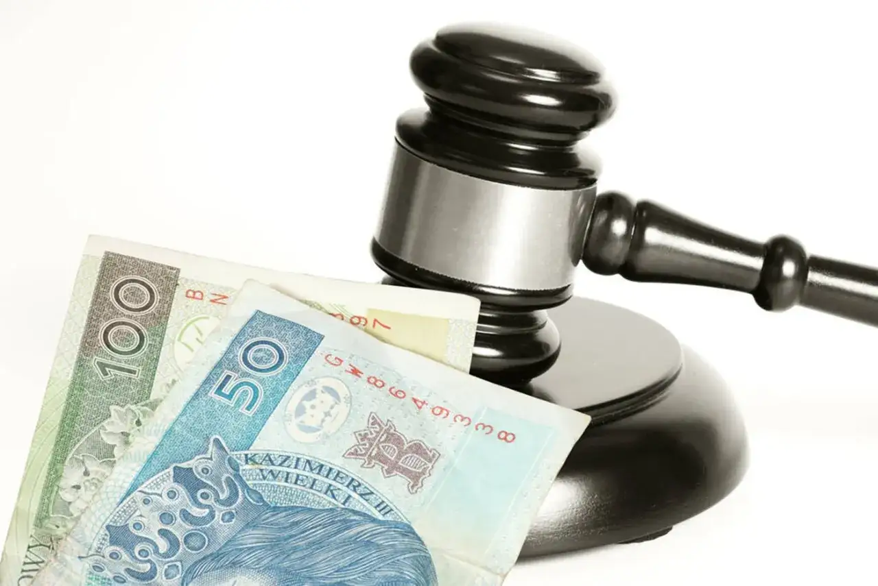 Młotek sędziowski i polskie banknoty. Czy można przestać płacić alimenty bez orzeczenia sądu? Pytanie o alimenty i pieniądze.