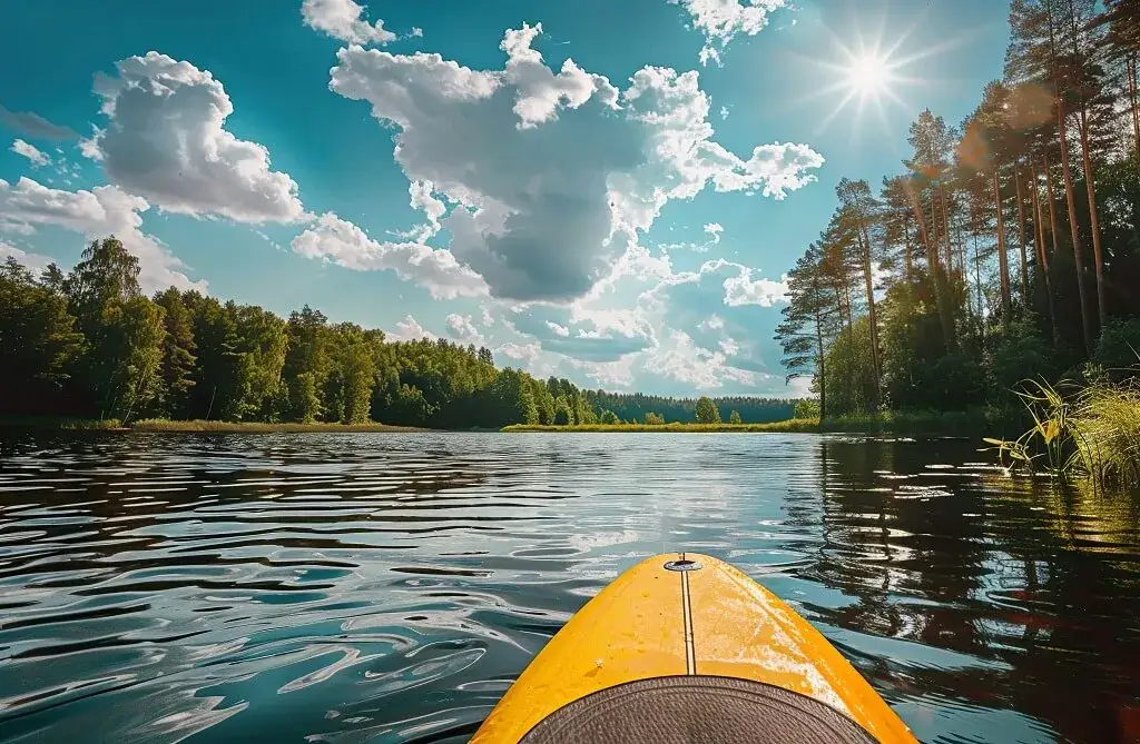 pontony i kajaki por&oacute;wnanie, ponton z rodziną, kajak na rzece