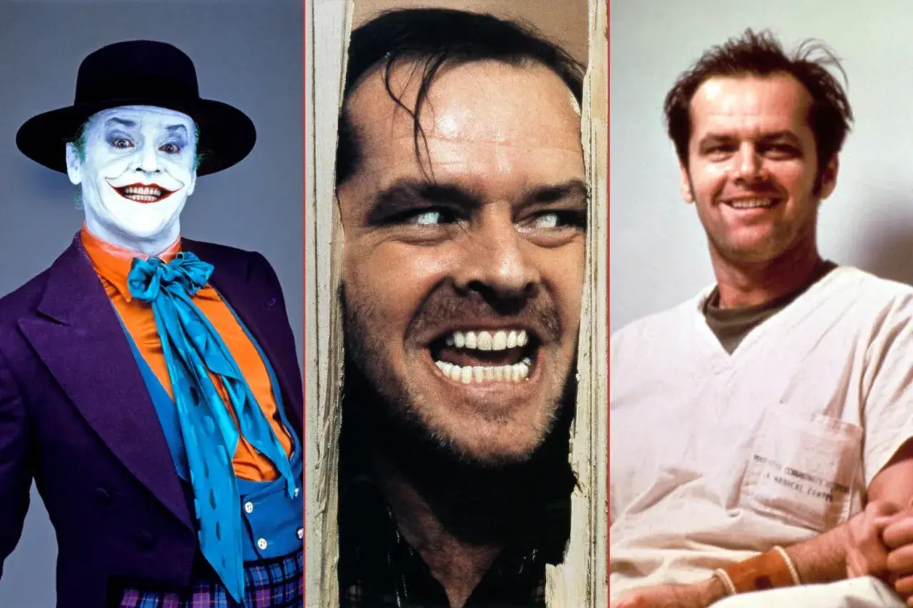 Jack Nicholson w rolach Jokera, szaleńca z