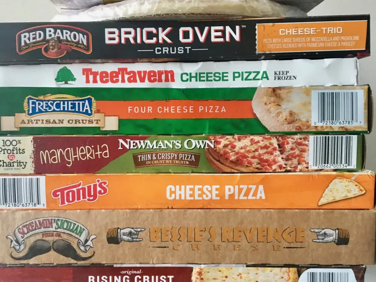 Stos pizzy, w tym 