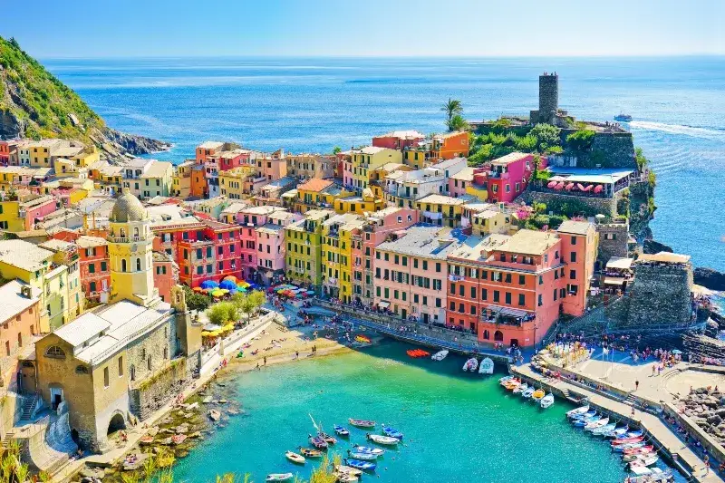 Cinque Terre kolorowe wioski