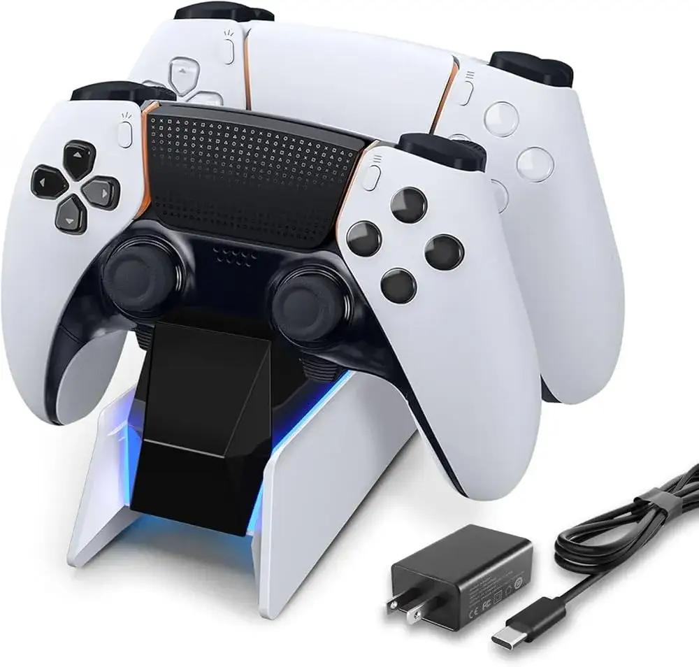 kontroler dualsense podłączony kablem do ps5
