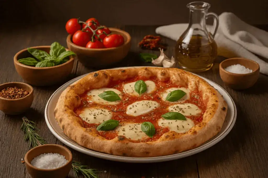 Różne rodzaje ciasta na pizzę (neapolitańska, rzymska, grube)