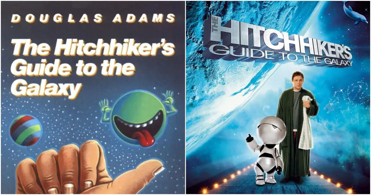 Okładka książki i plakat filmowy