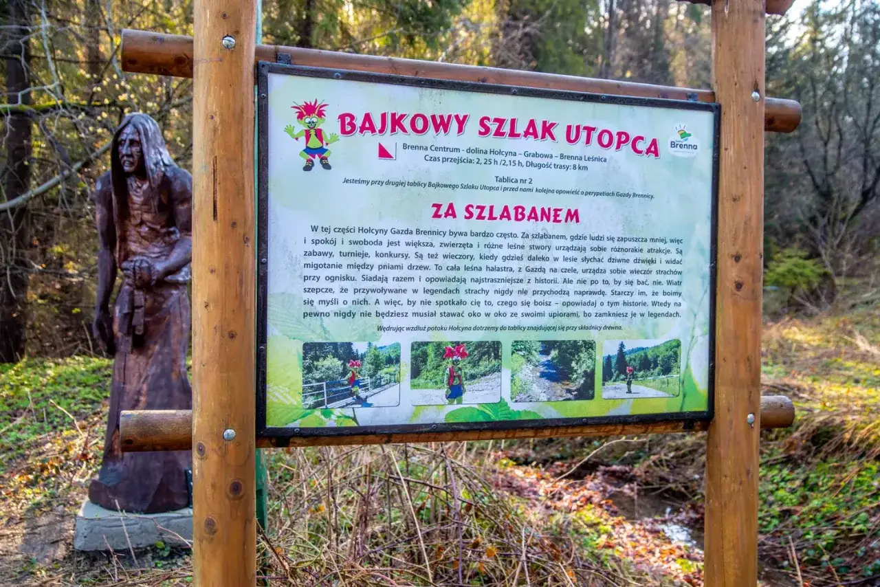 Mapa Bajkowego Szlaku Utopca