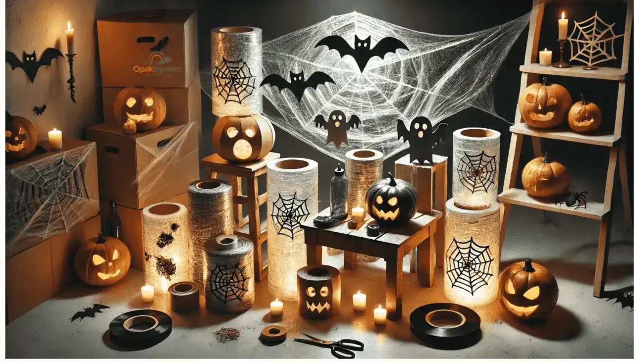 recyklingowe dekoracje halloween