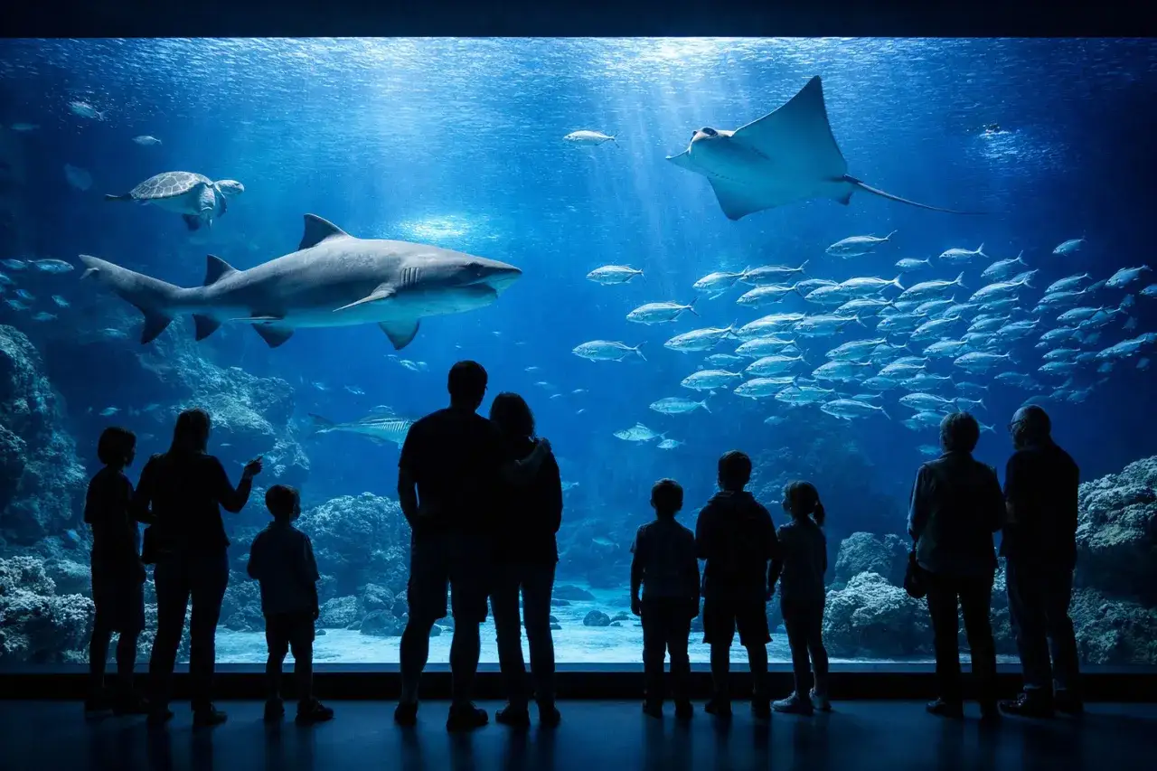 Ozeaneum Stralsund architektura z zewnątrz
