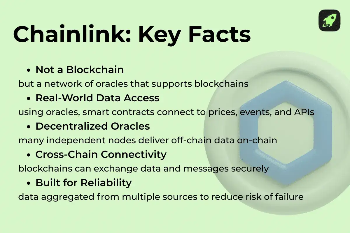 Chainlink: kluczowe fakty o sieci oracle, dostarczającej dane do blockchain&oacute;w. Przyszłe prognozy Chainlink opierają się na jego niezawodności i połączeniach między łańcuchami.