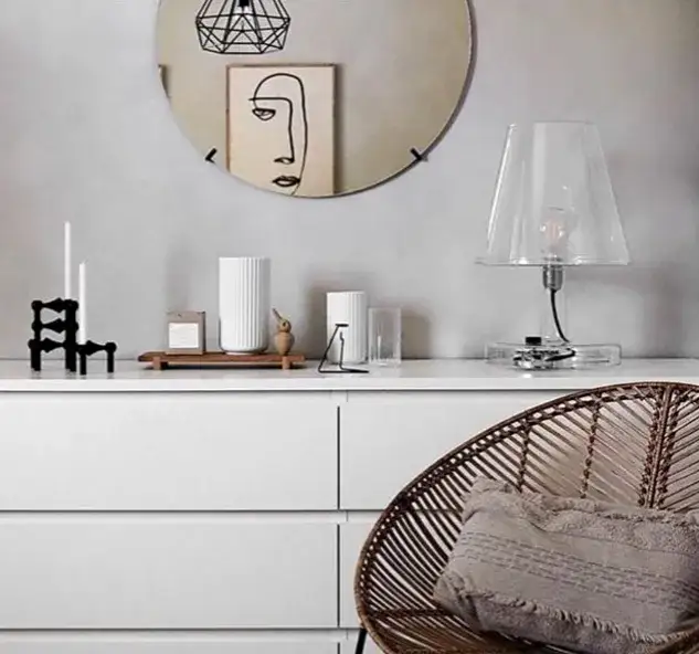 lustro nad komodą inspiracje