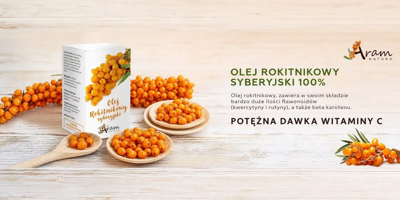 Olej rokitnikowy syberyjski 100% &ndash; potężna dawka witaminy C. Poznaj jego niezwykłe rokitnik właściwości.