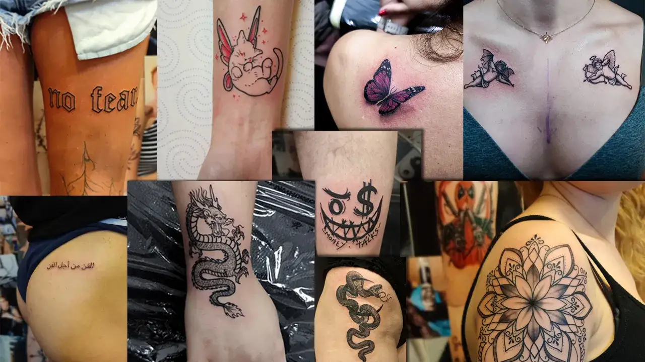 Kolaż inspiracji: tatuaż 