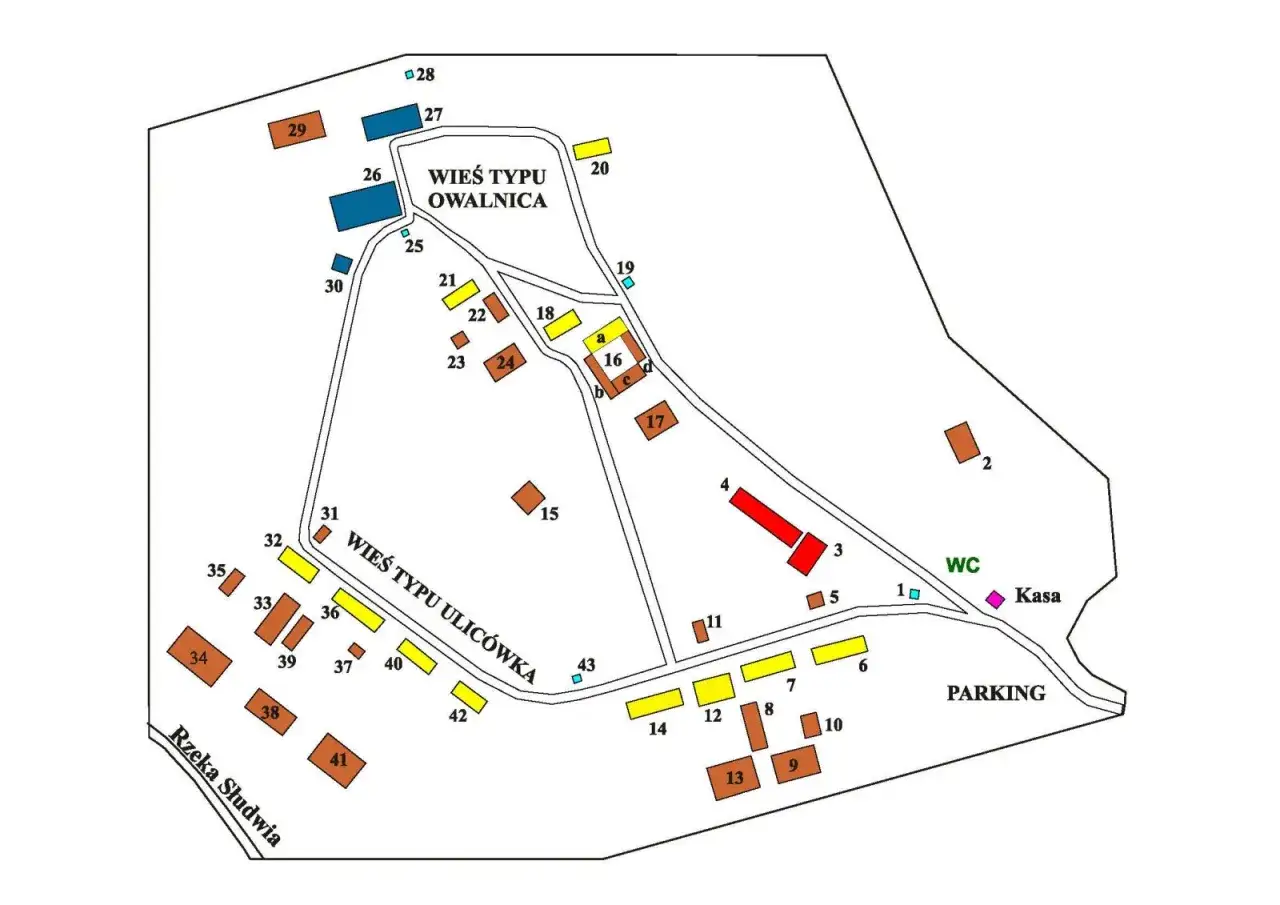 Skansen Wsi Łowickiej Maurzyce mapa dojazdu