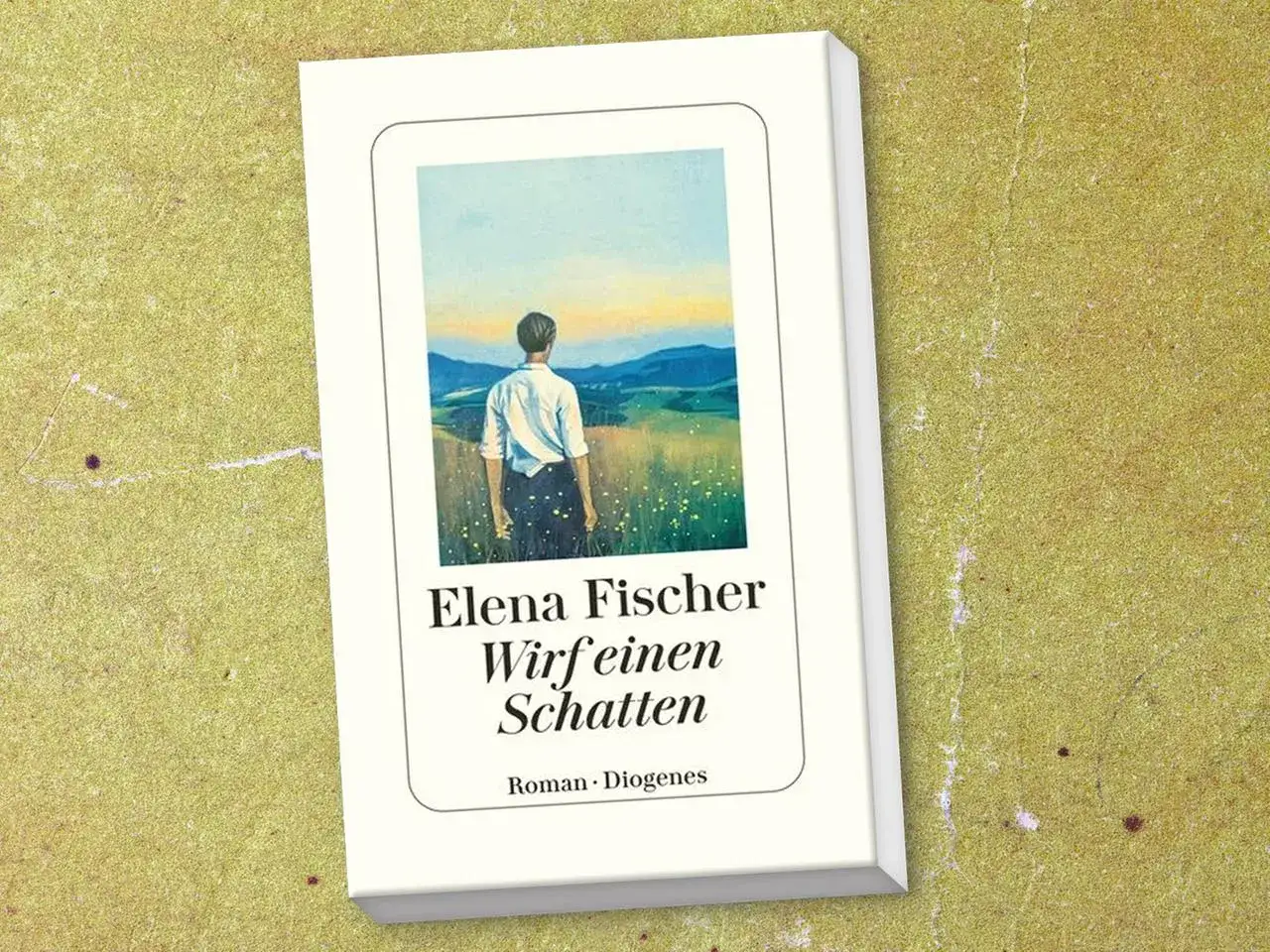 Ein Buchcover mit einer Person, die auf ein Feld blickt, das wie ein **paradise garden** aussieht. Der Titel lautet 