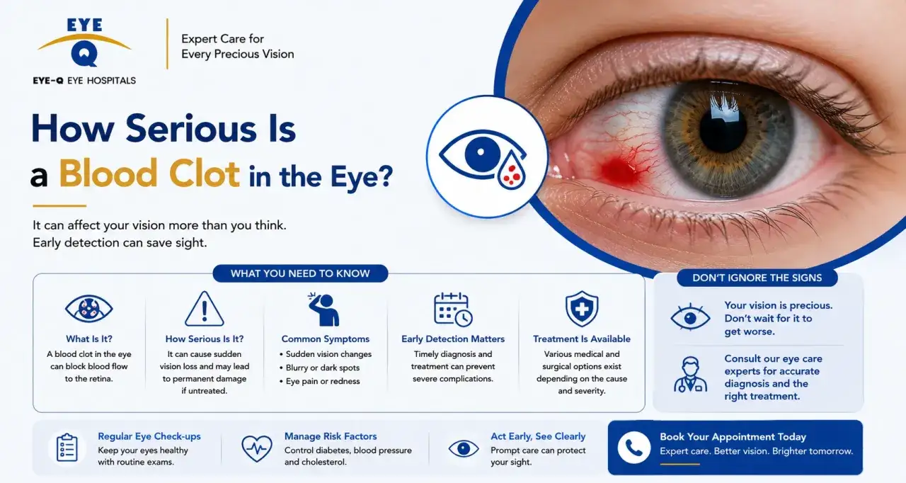 Ein roter Fleck im Auge deutet auf einen Schlaganfall im Auge hin. Fr&uuml;hzeitige Erkennung ist entscheidend f&uuml;r die Sehkraft.