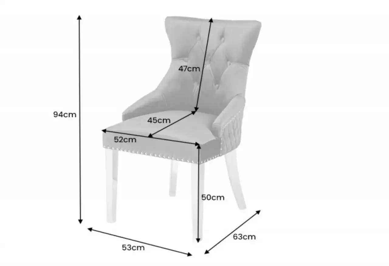 Wymiary krzesła do stołu, ergonomia krzesła do jadalni, odległość krzesła od stołu