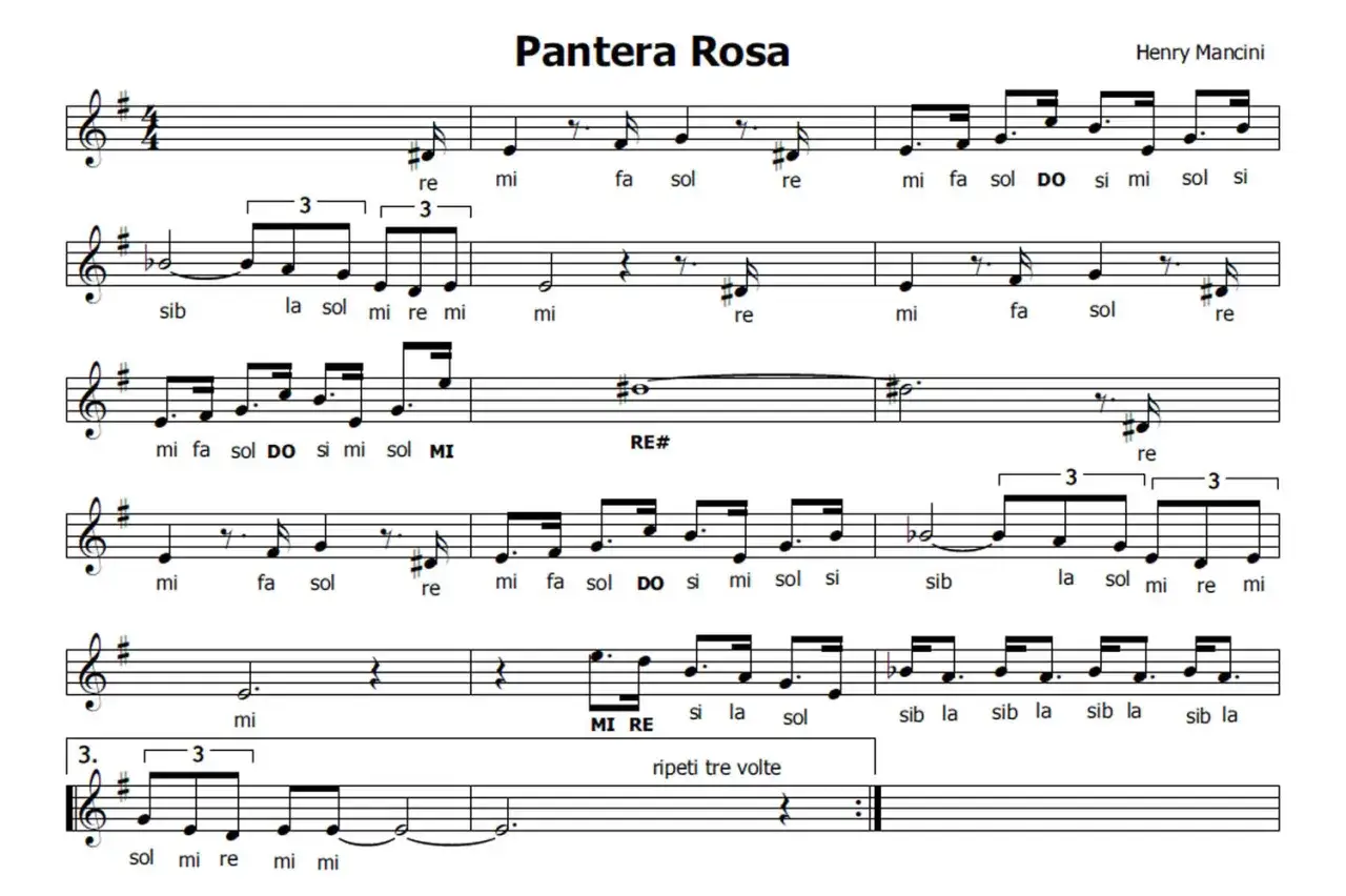 Spartito musicale 