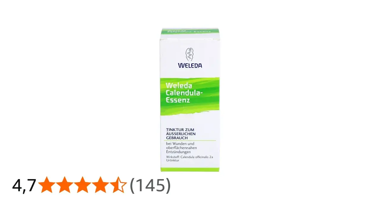 Weleda Calendula-Essenz: eine Tinktur zur &auml;u&szlig;eren Anwendung, ideal f&uuml;r die Wundpflege im Wochenbett.