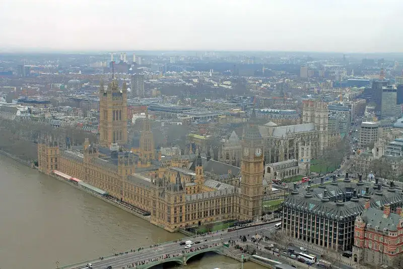 panorama Londynu z góry