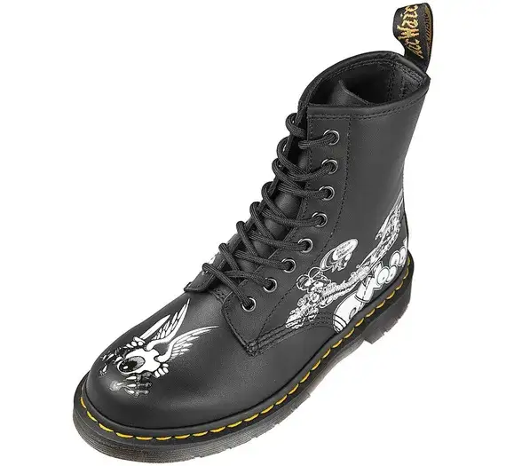 glany martensy trampki rockowe