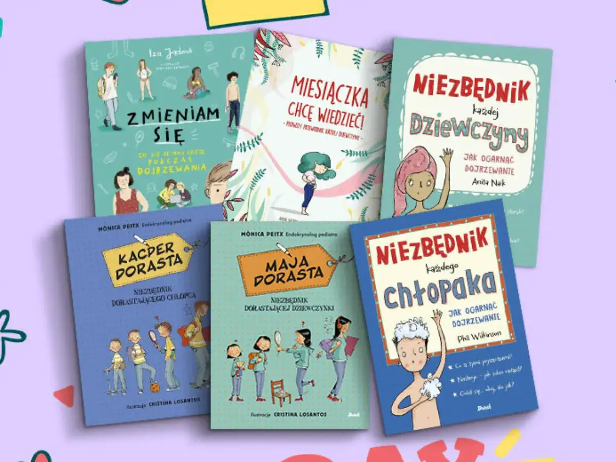 Książki o dojrzewaniu dla dziewczynek i chłopców: 