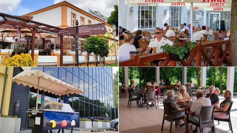 Restauracje z ogródkiem Inowrocław Park Solankowy
