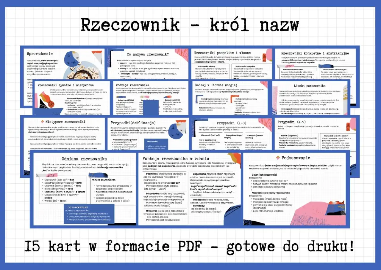 Rzeczownik - król nazw. Opisuje części mowy, ich odmianę i funkcje w zdaniu. Przydawka to jedna z tych funkcji.