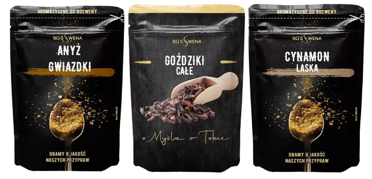 anyż gwiazdkowy cynamon goździki