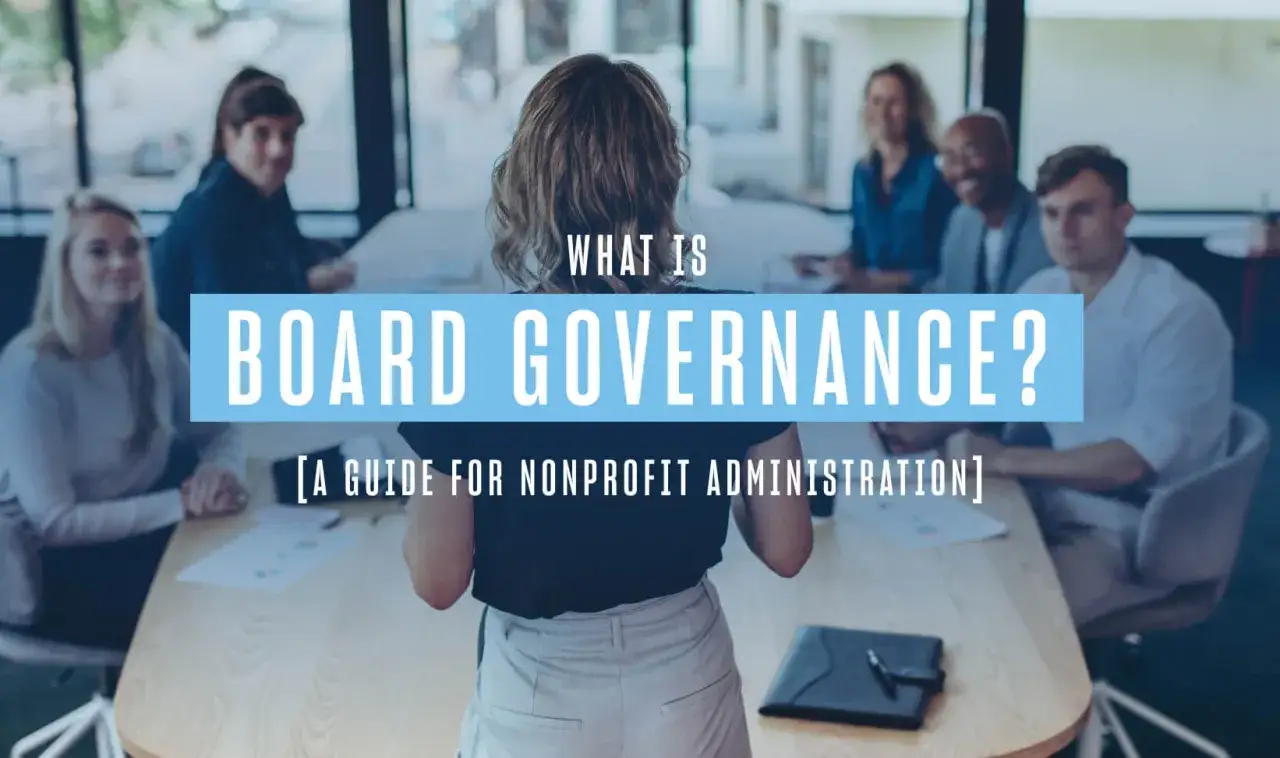 A diverse board of directors discusses governance in a meeting.