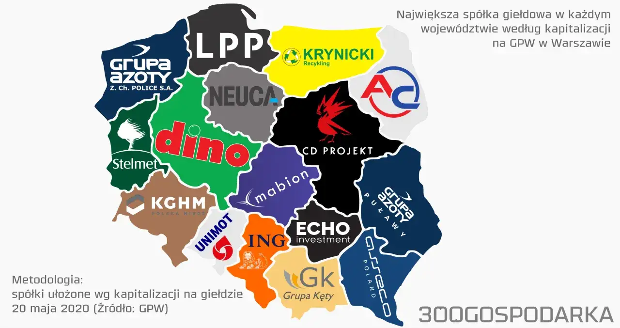 największe polskie sp&oacute;łki giełdowe