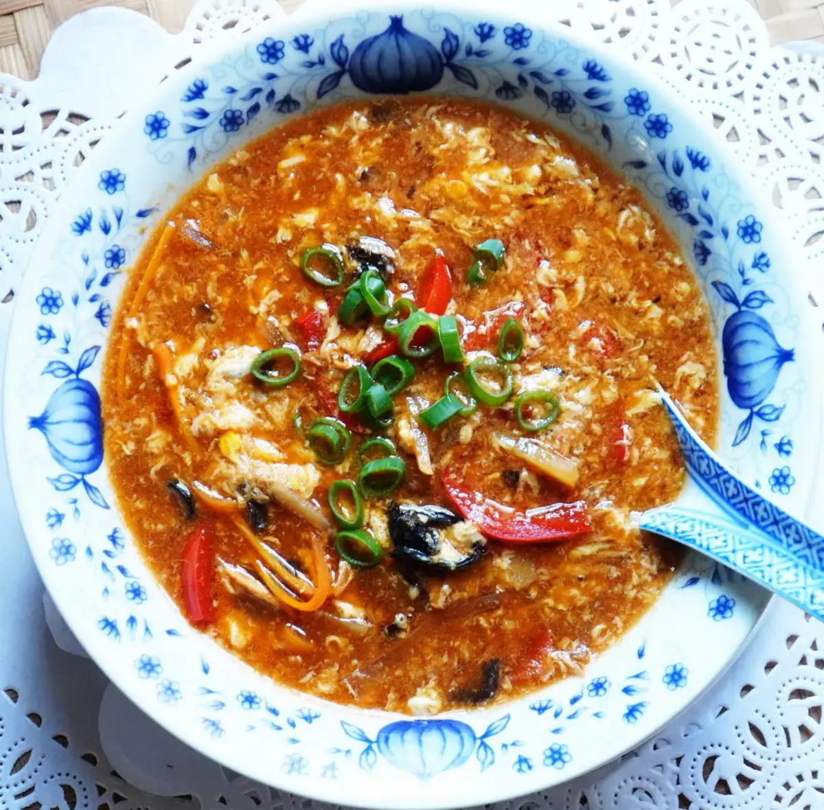 Zutaten f&uuml;r sauer scharfe suppe