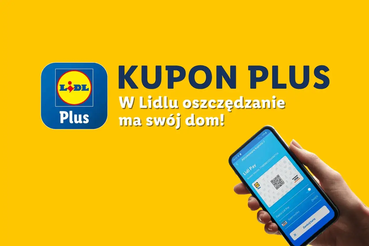 Aplikacja Lidl Plus na telefonie. Oszczędzaj w Lidlu, a Twój dom będzie pełen radości!