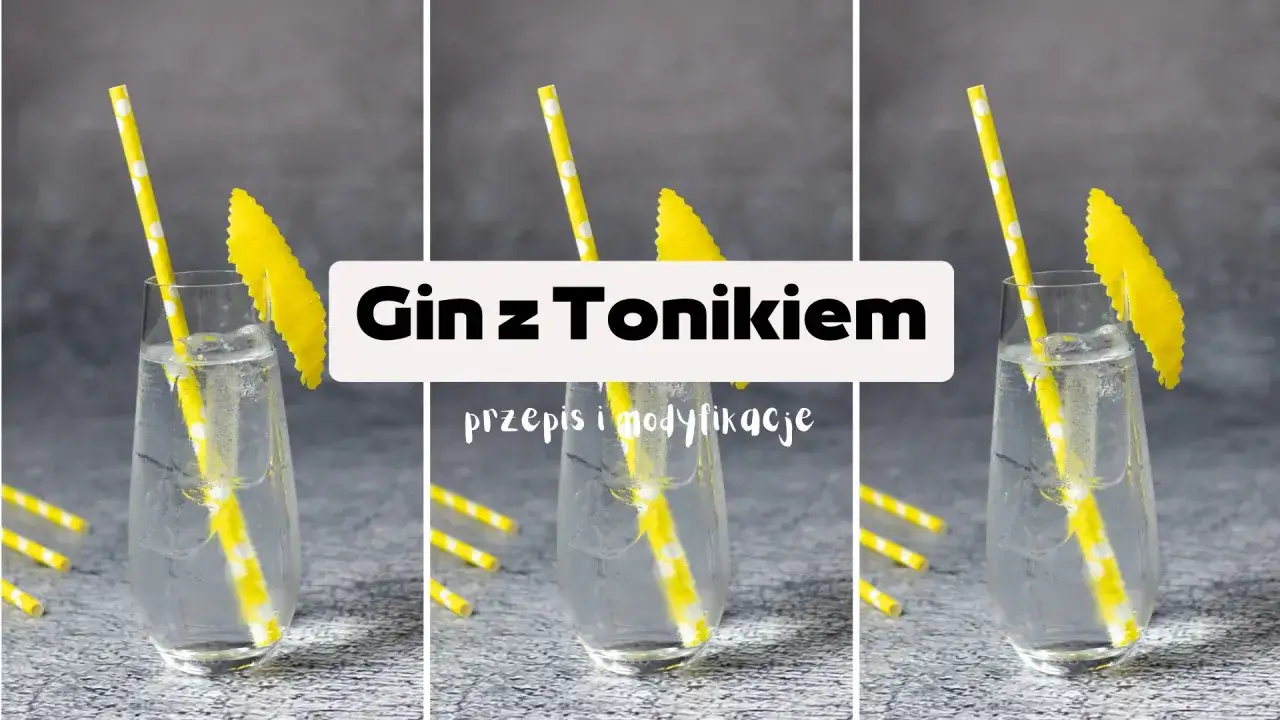Gin z tonikiem: skutki użycia taniego toniku do rzemieślniczego ginu - strata aromatu. Cytrynowa skórka i słomka w szklance.