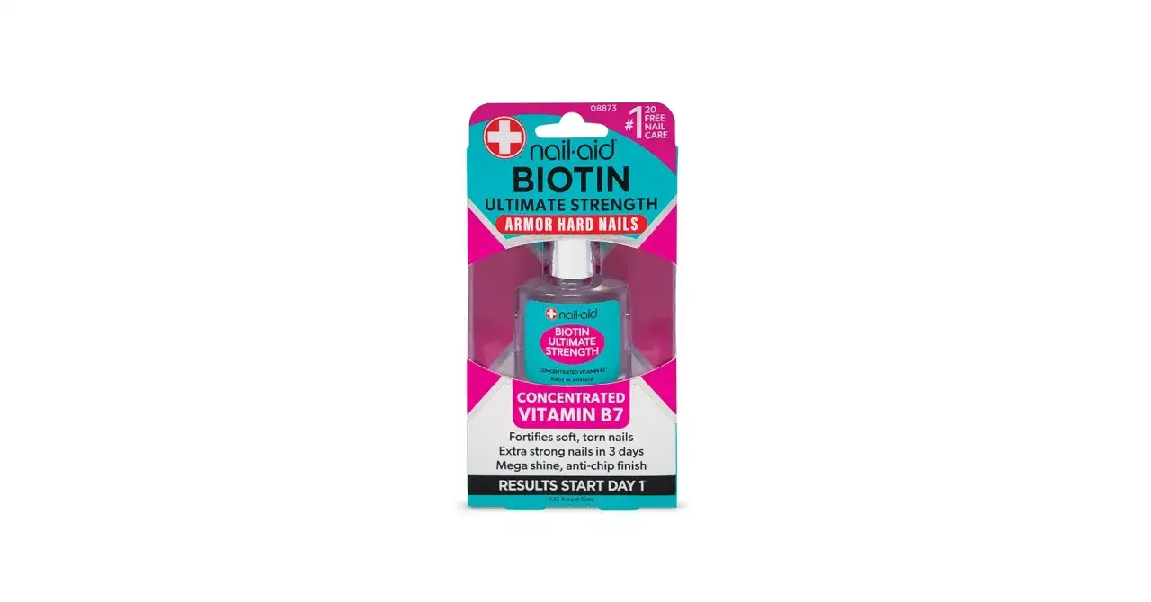Nail-Aid Biotin Ultimate Strength – wzmocnienie paznokci. Koncentrat witaminy B7 dla twardych i lśniących paznokci.