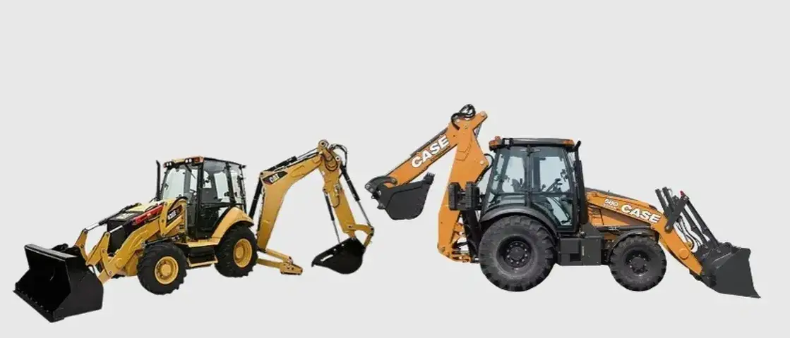JCB 3CX Case 580 Caterpillar 428 Ostrówek K-162 porównanie