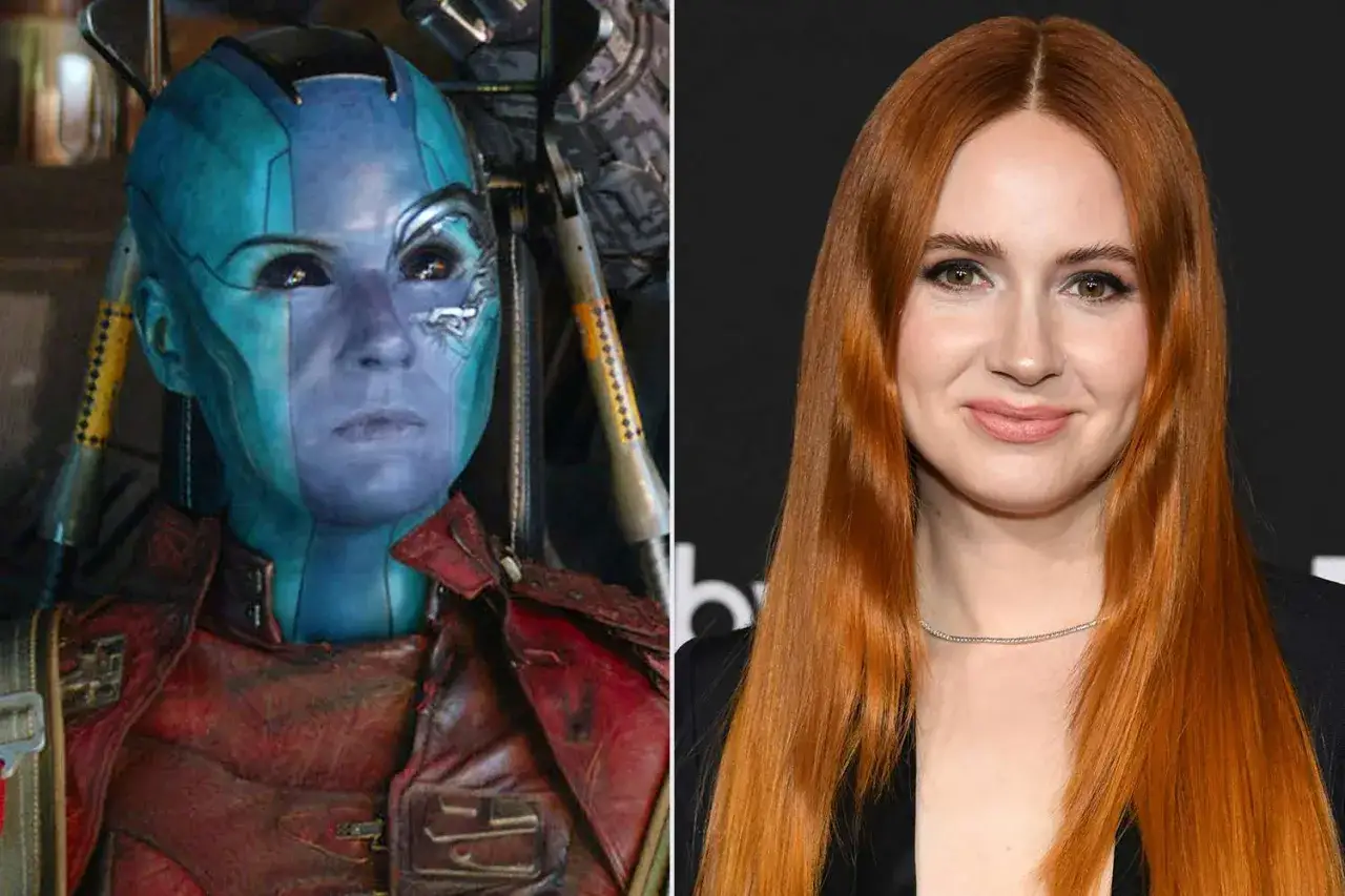 Nebula i Karen Gillan, aktorka z obsady Strażnicy Galaktyki: Volume 3.