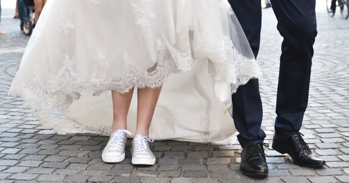 buty ślubne na zmianę baleriny trampki