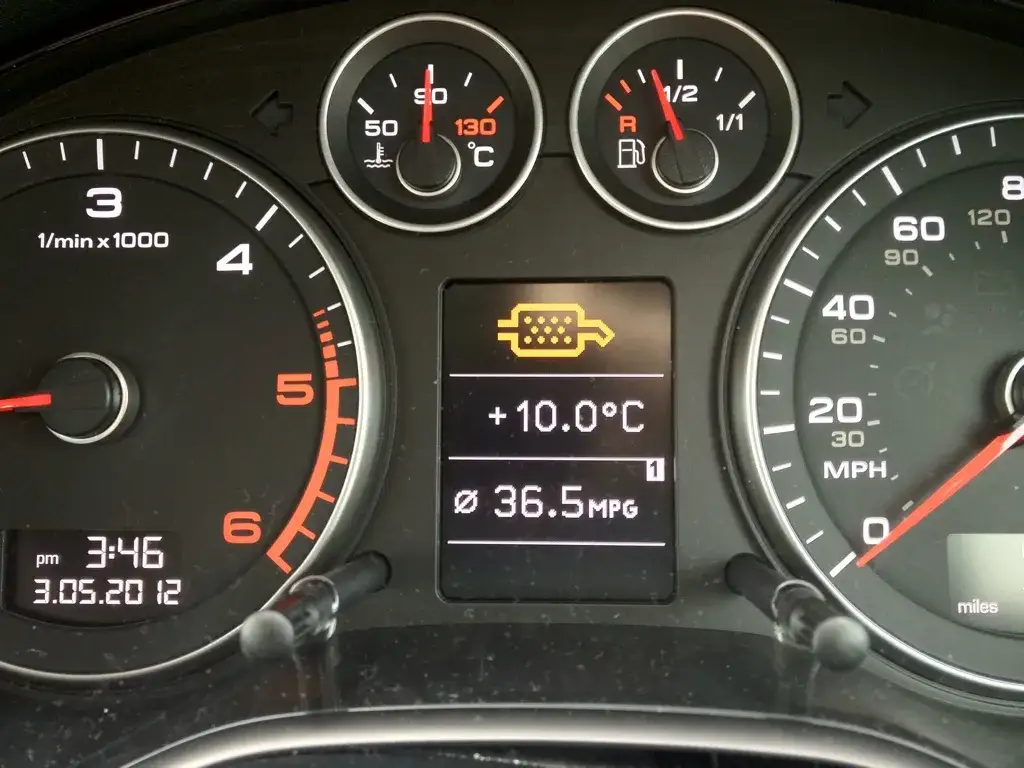 kontrolka DPF Audi